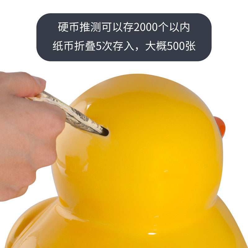 Ceramic Lucky Fowl Bank glaze
