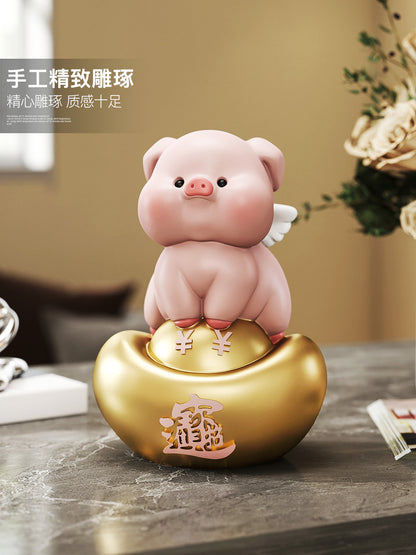 Auspicious Pig Bank golden ingot